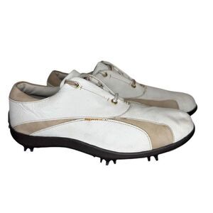 Footjoy LoPro Shoes Womens 7 N Golf Sneakers White Leather Lace Up 97131